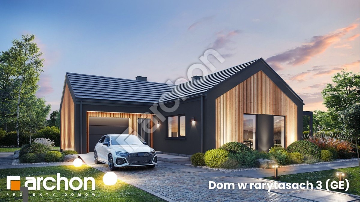 Parterówka ~93 m² - kompaktowa forma, maksymalna wygoda - poznaj gotowy projekt ARCHON+